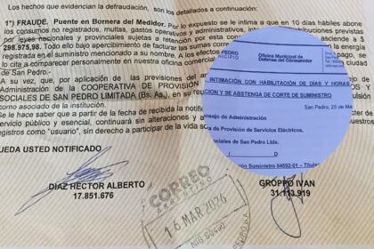 Defensa del Consumidor exigió a Coopser que no le corte la luz a la usuaria acusada de tener el "medidor tocado" | FM Avenida