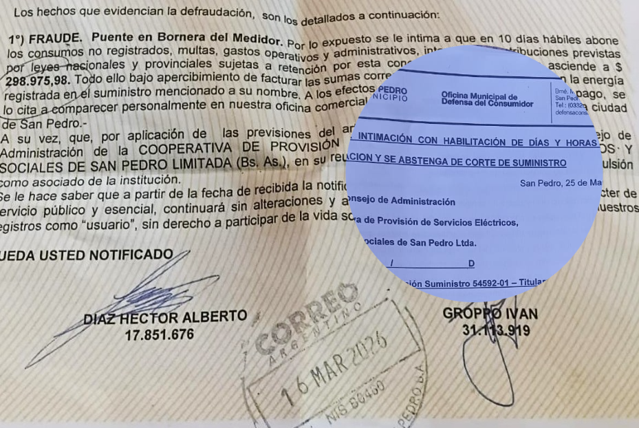 Defensa del Consumidor exigió a Coopser que no le corte la luz a la usuaria acusada de tener el "medidor tocado" | FM Avenida