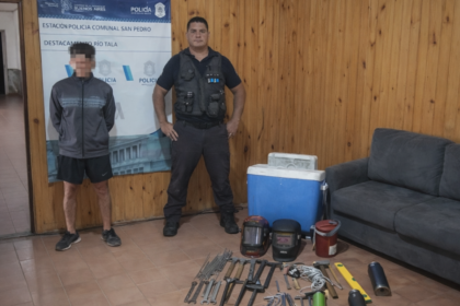 Detienen a un joven por el robo de herramientas y materiales en PREAR | FM Avenida