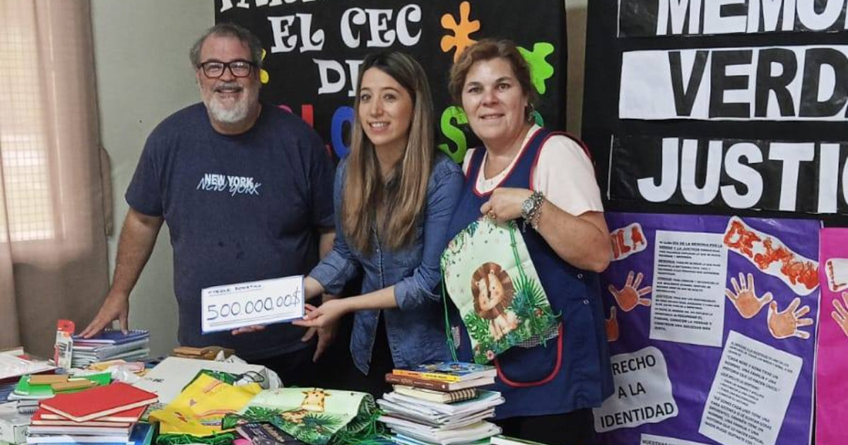 Donación internacional para el Centro Educativo N° 805 de Santa Lucía | FM Avenida