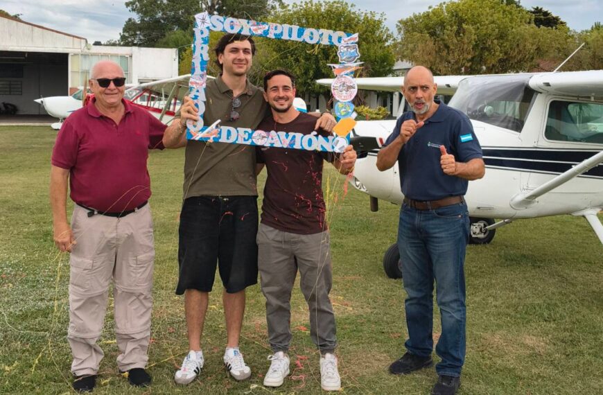 El Aero Club San Pedro sumó dos nuevos pilotos y fortalece su escuela de vuelo | FM Avenida