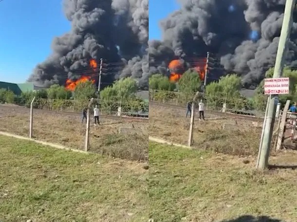 Impactante incendio en un depósito de pinturas en Moreno: evacuaciones y 25 dotaciones bomberos | FM Avenida