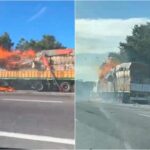 Incendio de camión en ruta 9 y desvío del tránsito, altura Campana | FM Avenida