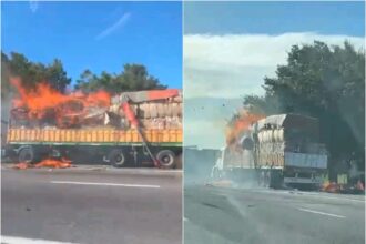Incendio de camión en ruta 9 y desvío del tránsito, altura Campana | FM Avenida