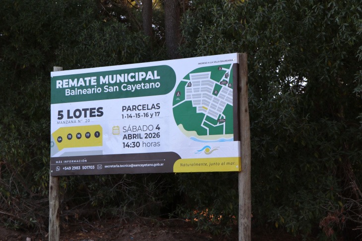 Oportunidad en la Costa Atlántica: San Cayetano subasta cinco lotes en su villa balnearia | FM Avenida