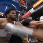 Piñas en la NBA: Oklahoma City Thunder y Washington Wizards se agarraron a trompadas y terminaron arriba de un camarógrafo | FM Avenida