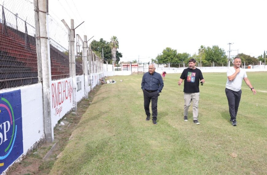 Salazar supervisó las obras de puesta en valor en el Estadio Municipal junto al sector privado | FM Avenida