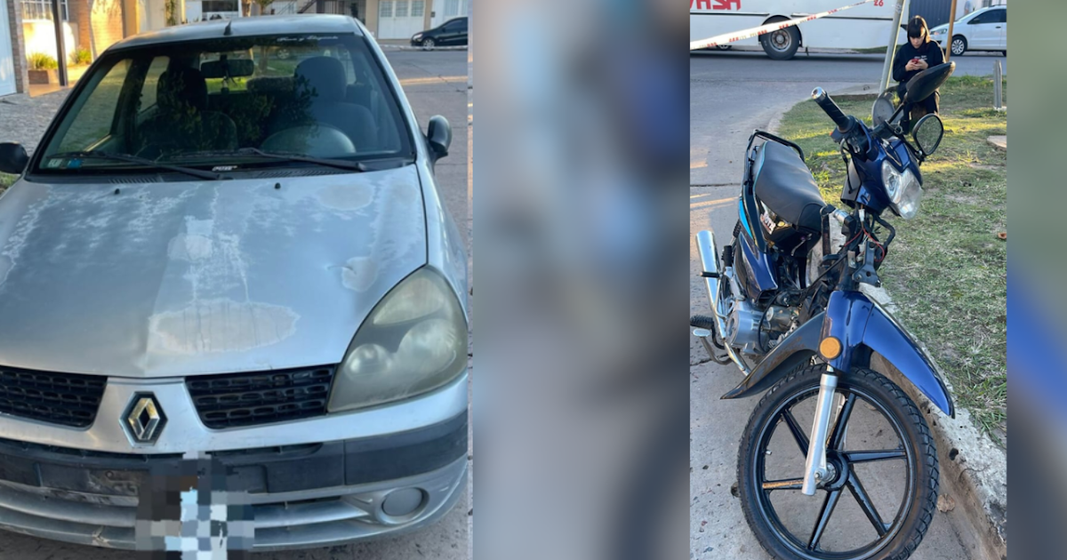 Un choque entre un auto y una moto terminó con el secuestro del rodado menor por falta de documentación | FM Avenida