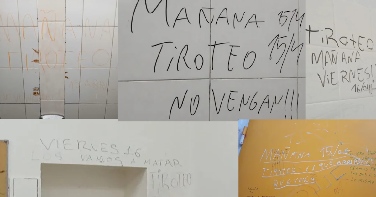 Alerta por inscripciones con amenazas de tiroteos en baños de escuelas siguiendo un desafío de redes sociales que llegó a San Pedro | FM Avenida
