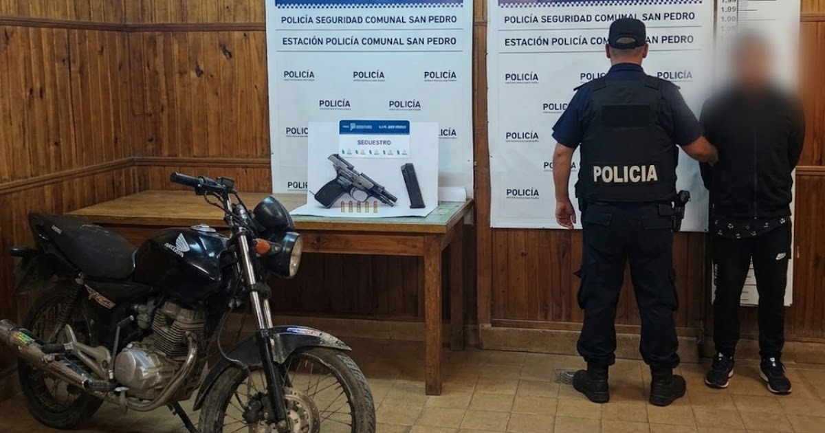 Detuvieron a un hombre con una pistola 9 milímetros tras una persecución policial | FM Avenida