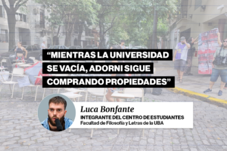 Estudiantes bonaerenses participan de clases públicas frente al departamento de Adorni: exigen presupuesto universitario | FM Avenida