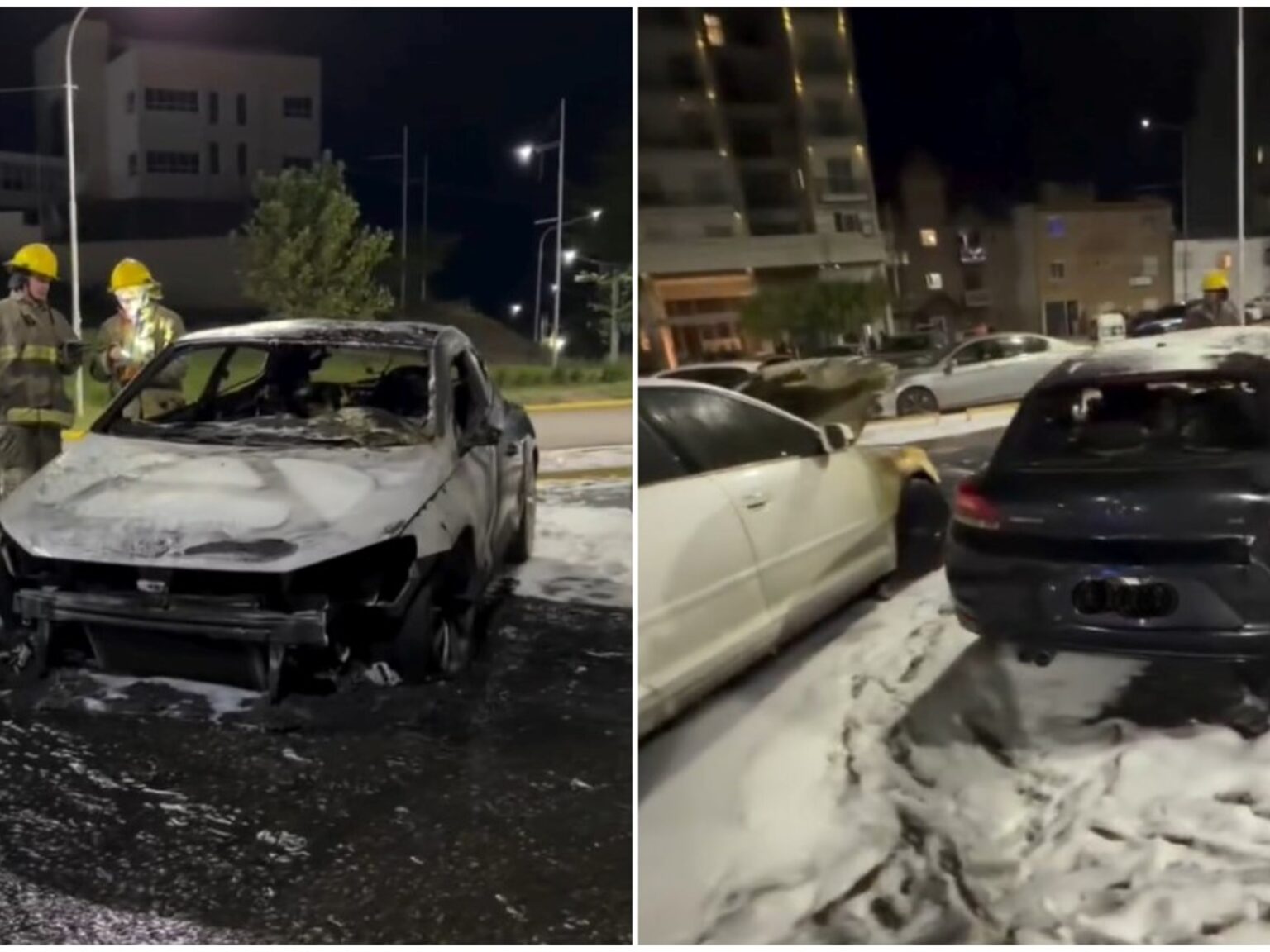 Incendiaron vehículos de alta gama frente a la Legislatura de Neuquén: su dueño apunta a una expareja y su familia | FM Avenida