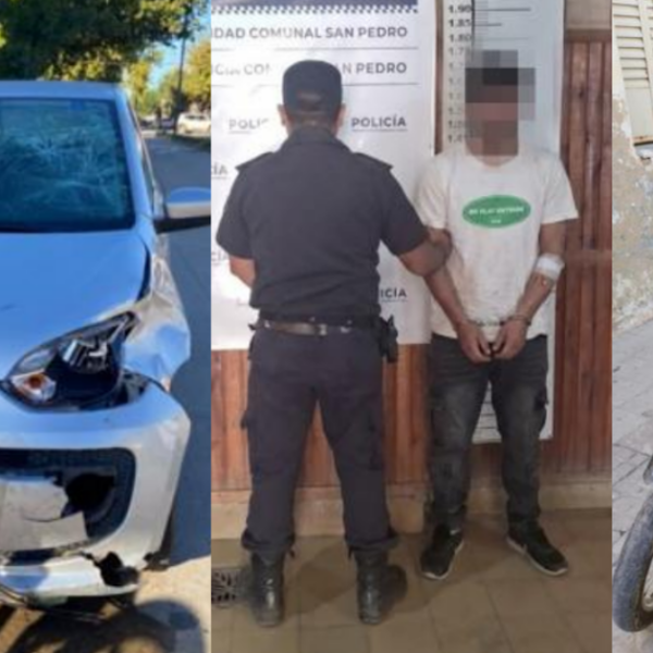 Robó una moto, chocó contra un auto y terminó detenido tras intentar fugarse a pie | FM Avenida