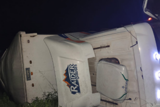 Vuelco de un camión en la Ruta 9: el conductor resultó ileso tras perder el control de su vehículo | FM Avenida