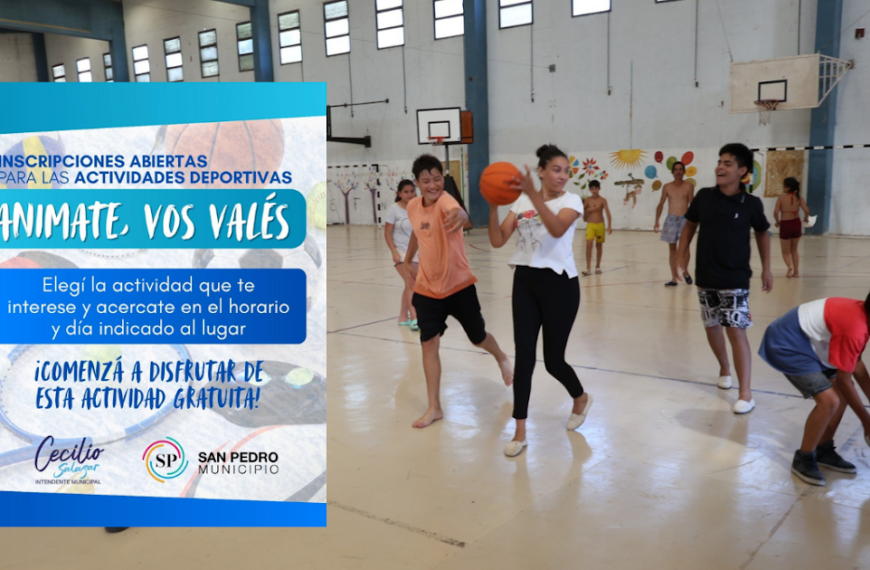 "Animate Vos Valés": inscripciones para una amplia oferta de talleres deportivos gratuitos en barrios y localidades | FM Avenida