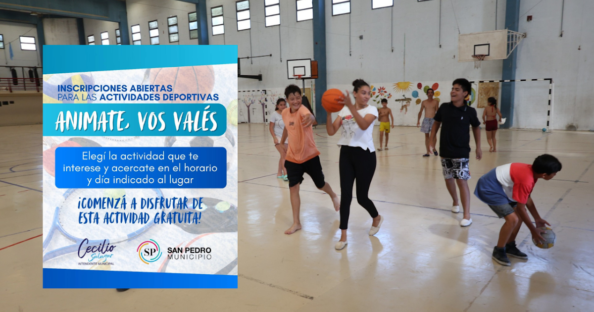 "Animate Vos Valés": inscripciones para una amplia oferta de talleres deportivos gratuitos en barrios y localidades | FM Avenida