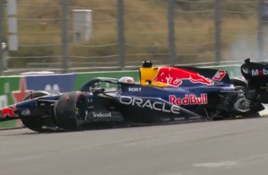 Max Verstappen y una triste despedida a Zandvoort: sufrió un brutal accidente en la primera vuelta del último GP de Países Bajos | FM Avenida