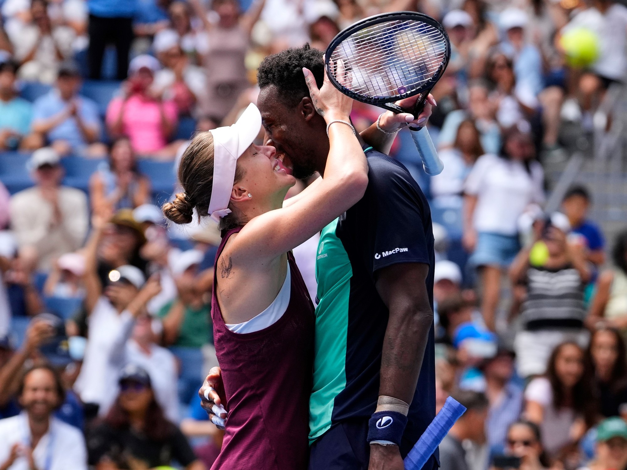 Monfils ganó con su mujer Svitolina en el dobles mixto de US Open y dejó una respuesta que hizo reír a todos: "Esposa feliz, vida feliz" | FM Avenida