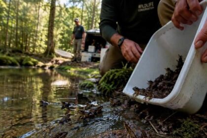 Recuperaron un bosque para las tortugas de tierra y 20 años después el mismo hábitat se convirtió en un lugar de liberación para casi 500 ranas excavadoras en peligro de extinción y otras especies | FM Avenida