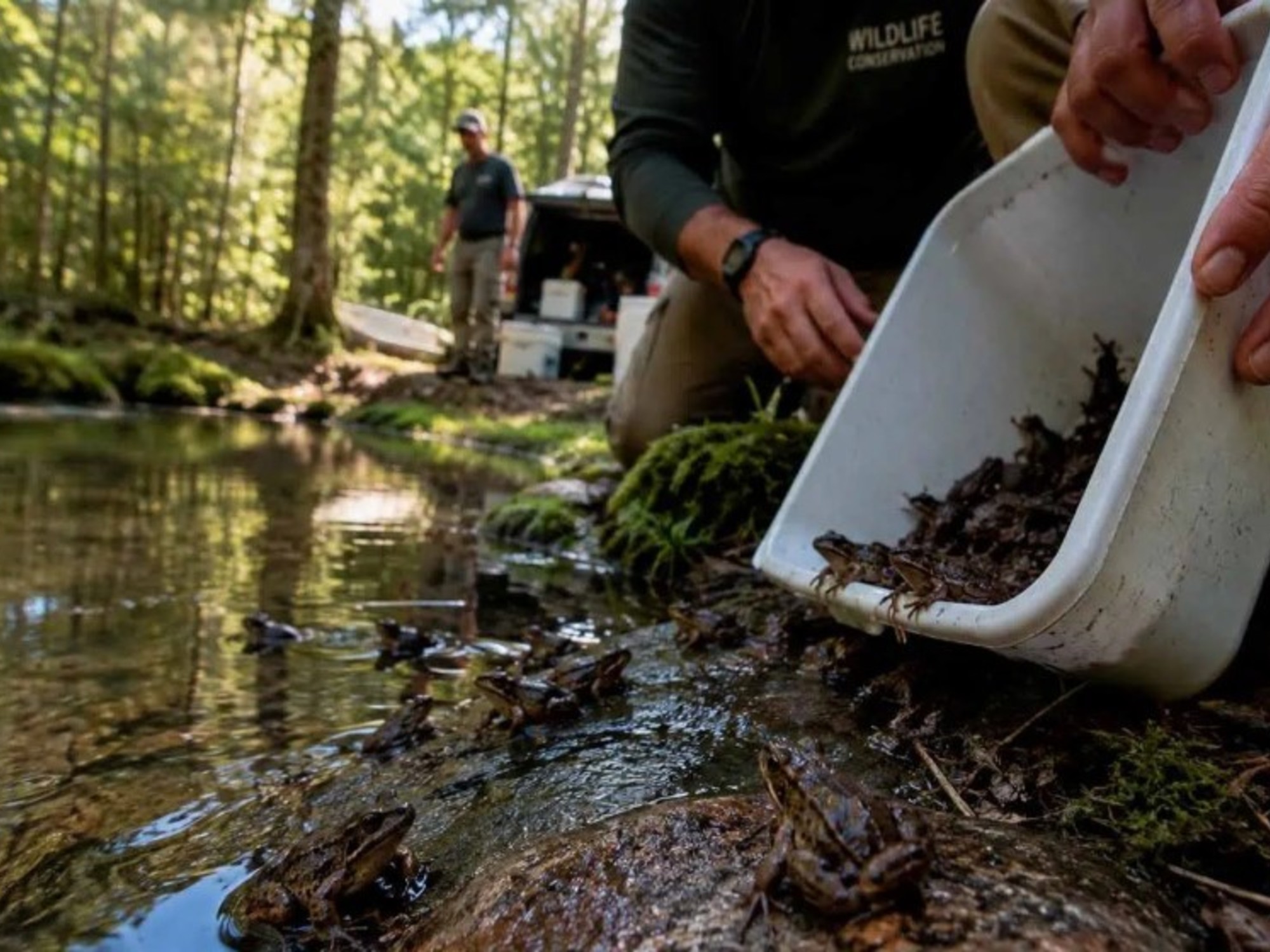 Recuperaron un bosque para las tortugas de tierra y 20 años después el mismo hábitat se convirtió en un lugar de liberación para casi 500 ranas excavadoras en peligro de extinción y otras especies | FM Avenida