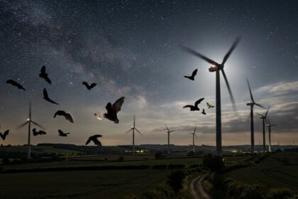 En un parque eólico con 75 turbinas en el norte de Texas, los monitores acústicos funcionaron durante 6 años y captaron a las 6 especies de murciélagos en el acto de cazar las polillas que destruyen los cultivos | FM Avenida