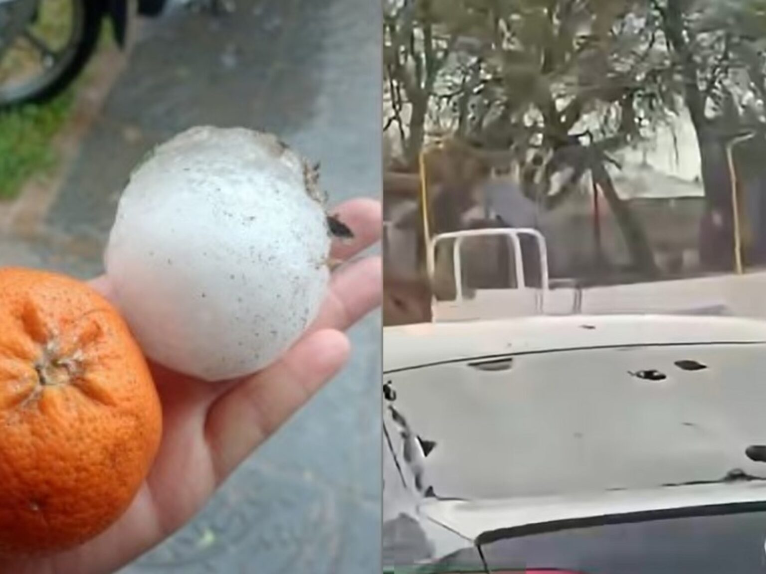 Granizo del tamaño de una mandarina: una fuerte tormenta causó destrozos en el centro del país | FM Avenida