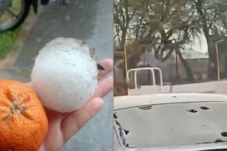 Granizo del tamaño de una mandarina: una fuerte tormenta causó destrozos en el centro del país | FM Avenida