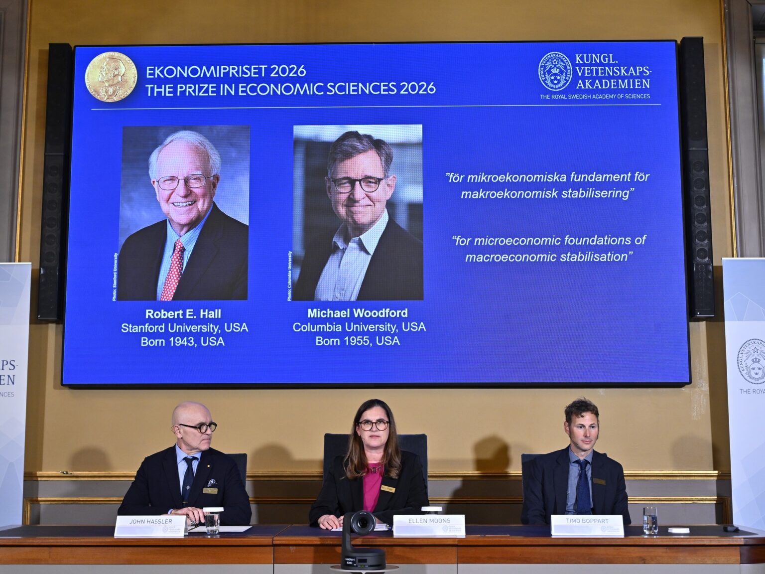 El Nobel de Economía fue para los estadounidenses Michael Woodford y Robert Hall | FM Avenida