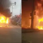En Berazategui, se incendió un colectivo que llevaba 25 pasajeros | FM Avenida