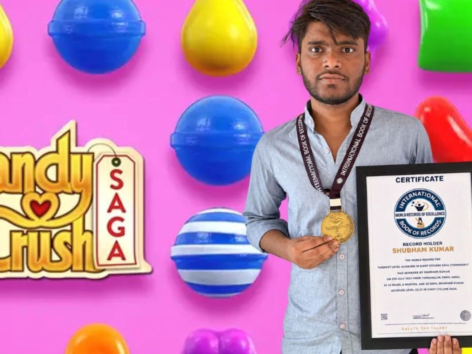 Estudiante de ingeniería batió el récord mundial en Candy Crush al superar el nivel 22.222 del videojuego y entró al Libro Guinness: "Años de dedicación y constancia" | FM Avenida