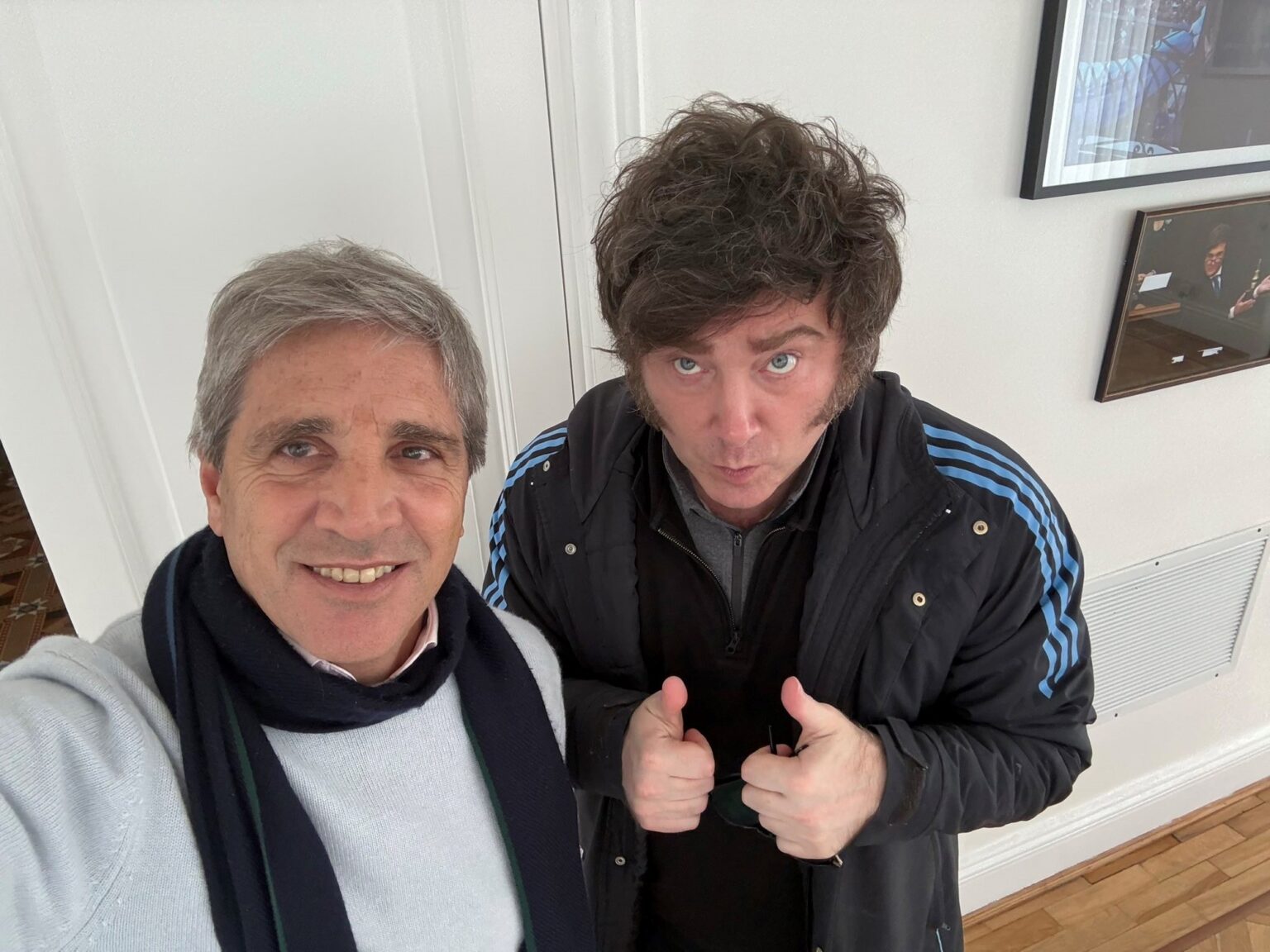 Javier Milei defendió la gestión de Luis Caputo con una contundente frase y dijo que está "recontra" convencido que va a ser reelecto | FM Avenida