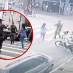 Violencia extrema en Brasil: una mujer amenazó con un cuchillo a un policía en plena calle y fue abatida de un tiro | FM Avenida